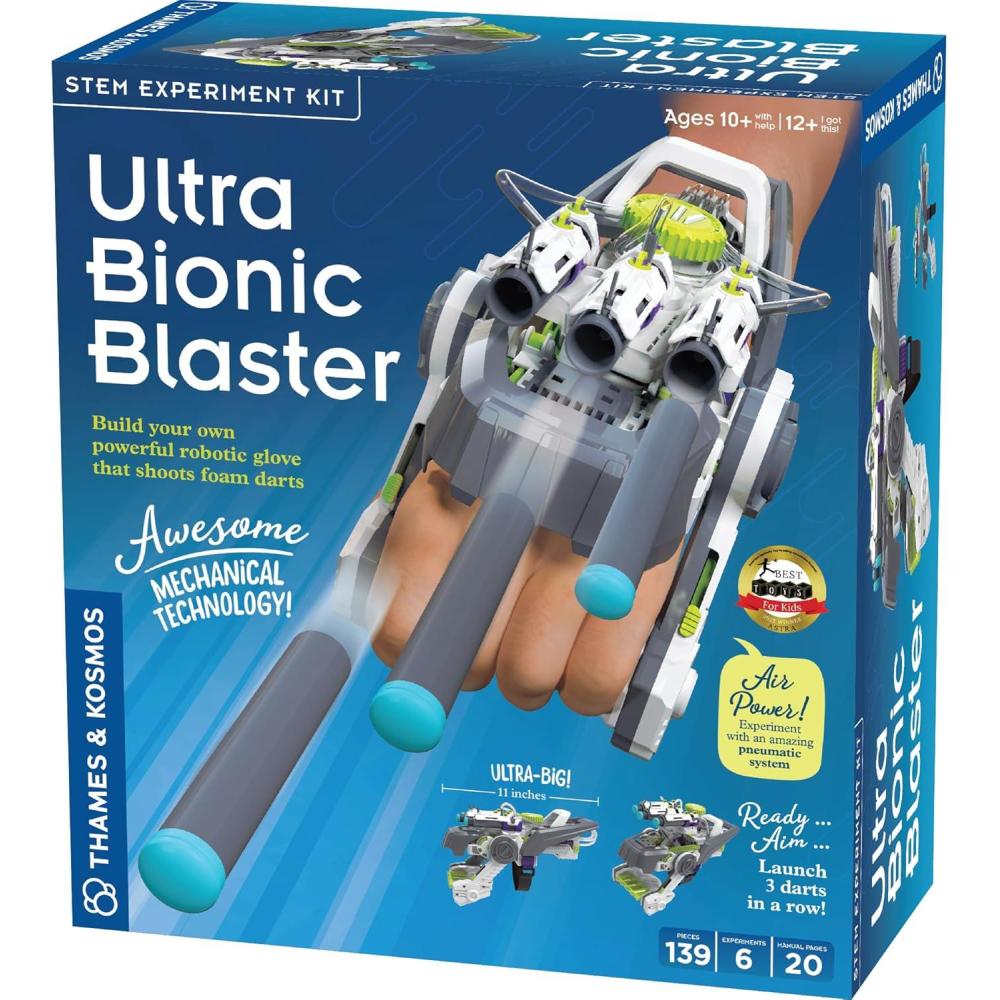 image:imageThames amp Kosmos Ultra Bionic Blaster STEM Experiment Kit Construct a Robotic Foam Dart Blasting Glove Challenging Build Learn About Mechanical Technology amp Engineering