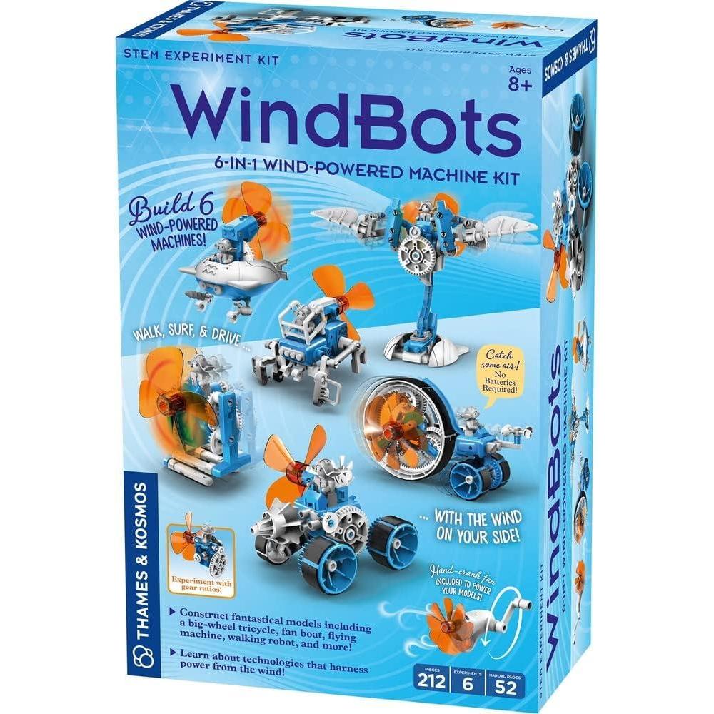 image:imageThames amp Kosmos WindBots 6in1 Engineering STEM Kit Build 6 WindPowered Bots No BatteriesElectricity Required Explore Wind Technology Gear Ratios amp More FullColor Manual amp Experiment Guide