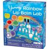 Thames & Kosmos Yummy Rainbow Lip Balm Lab STEM Kit | Make Lip Balms, Glosses | Strawberry, Grape, Banana Flavors & Cosmetic Jars | Chemistry & Biology of Skin Care | 2-Language (EN/FR)(Original)