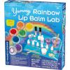 Thames & Kosmos Yummy Rainbow Lip Balm Lab STEM Kit | Make Lip Balms, Glosses | Strawberry, Grape, Banana Flavors & Cosmetic Jars | Chemistry & Biology of Skin Care | 2-Language (EN/FR)(New)