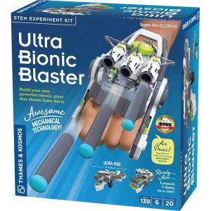 Thames & Kosmos Ultra Bionic Blaster STEM Experiment Kit | Construct a Robotic Foam Dart Blasting Glove | Challenging Build, Learn About Mechanical Technology & Engineering