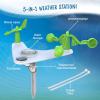 Thames & Kosmos Weather & Climate Lab STEM Experiment Kit, 5-in-1 Meteorology Station w/Wind Vane, Compass, Rain Gauge, Anemometer & Thermometer for Ages 6+, Includes Stake for Outdoor Use