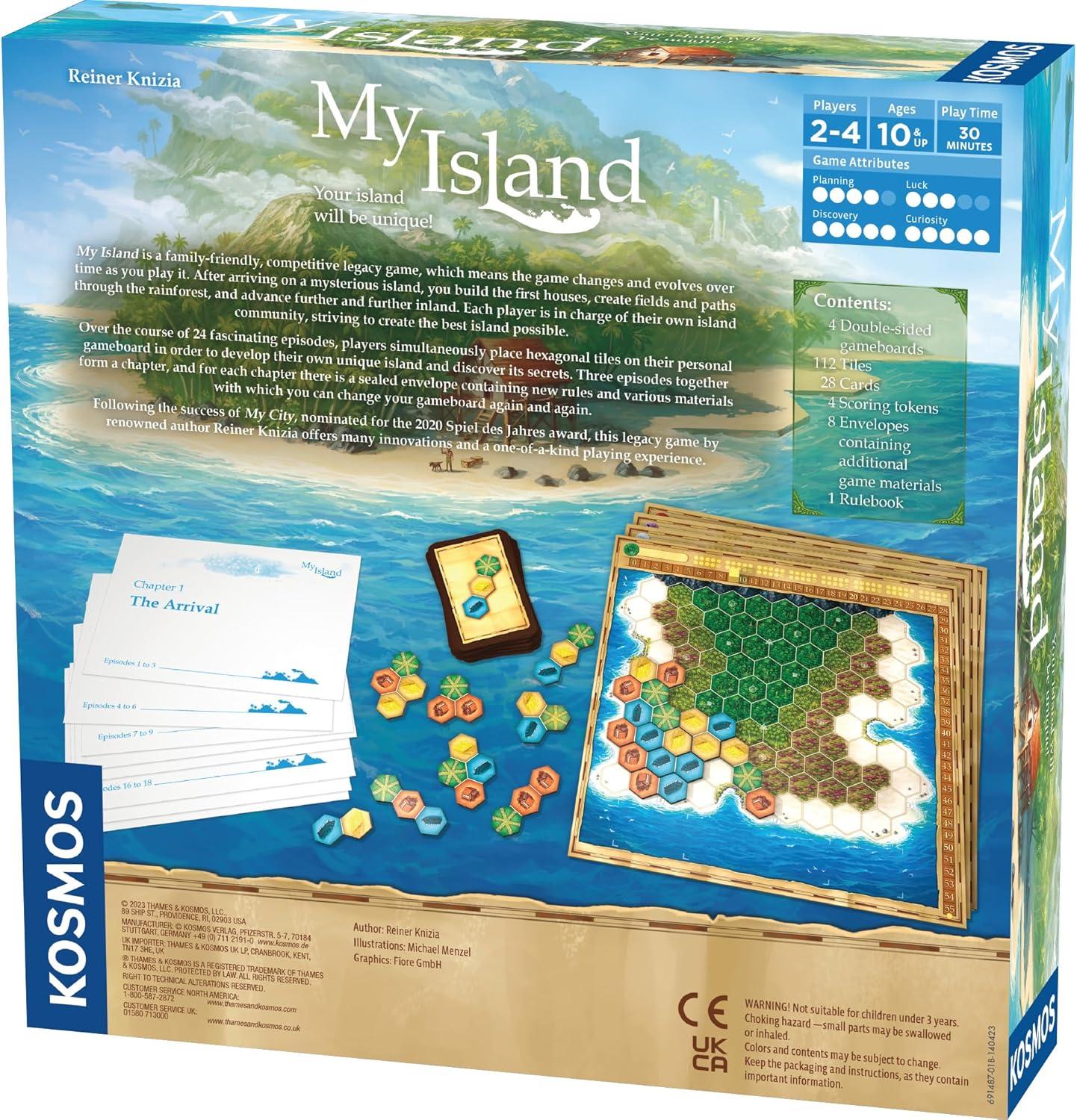 imageThames ampamp Kosmos My Island Your Island Will Be Unique jeu de socit dcisionnel jeux familiaux pour soire de jeu jeux de socit pour adultes et enfants pour 2 4 joueurs partir de 10 ans