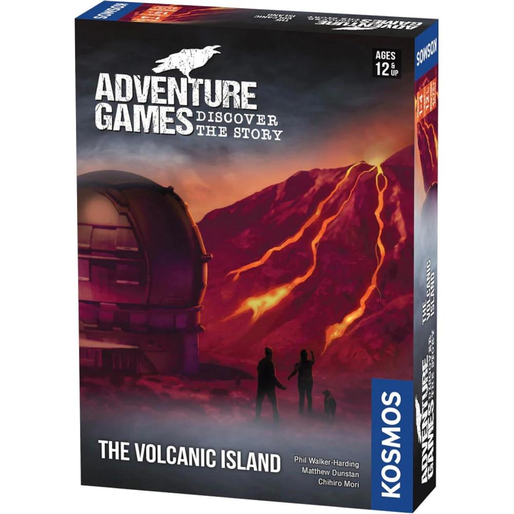 imageThames ampamp Kosmos 695133 Adventure Game The Volcanic Island Discover The Story Cooperative Board Game 14 Players Ages 12Jeux daventure  lle volcanique