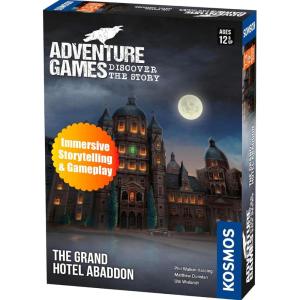 Thames & Kosmos, 695133, Adventure Game: The Volcanic Island, Discover The Story, Cooperative Board Game, 1-4 Players, Ages 12+(Jeu d&rsquo;aventure : Hotel Abaddon)