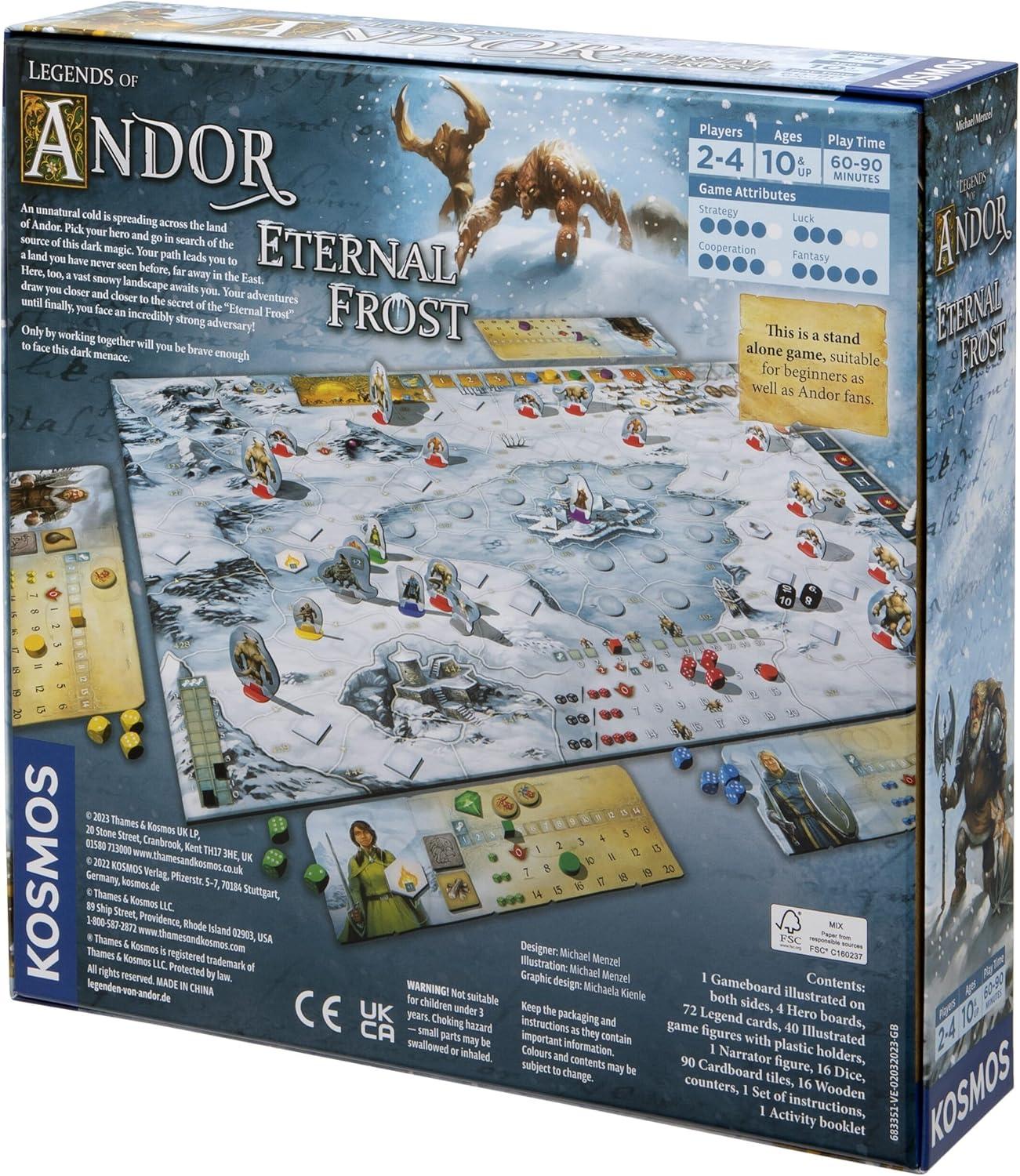 imageThames ampamp Kosmos Legends of Andor Eternal Frost Jeu coopratif de Narration familiale 2 4 Joueurs Amusant pour Adultes et Enfants partir de 10 Ans 683351