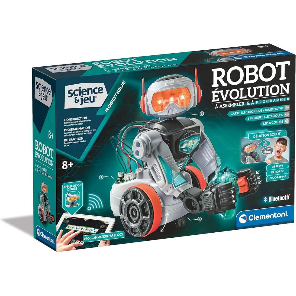 imageClementoni AIRO Robot Intelligence Artificielle pour Enfants 9 Ans 80 Pices Assembler STEM Bluetooth Programmable Gestes ampamp Voix Jeux Codage Danse Ide CadeauMulticolore