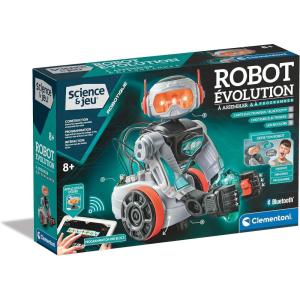 Clementoni | AIRO Robot Intelligence Artificielle pour Enfants 9 Ans+ | 80+ Pièces à Assembler | STEM Bluetooth Programmable Gestes & Voix | Jeux, Codage, Danse | Idée Cadeau(Multicolore)