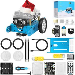 Makeblock mBot Robot Programmable Enfant, Robots Électroniques pour Enfants Apprenez à Coder avec Scratch et Arduino, Robot Jouet pour Enfant 8 Ans+(mBot Blue)