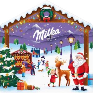 MILKA – 1 Calendrier de l’Avent Milka – Assortiment Festif de Chocolats – Idée Cadeau Noël – Chocolat à Offrir – 1 Calendrier de 200 g(Magic Mix)