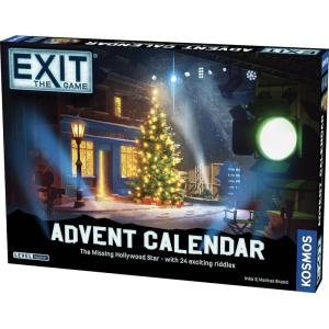 Thames & Kosmos EXIT : Calendrier de l&rsquo;Avent – The Missing Hollywood Star, jeu de cartes Escape Room, jeux familiaux pour soirée match, jeux de vacances pour adultes et enfants, pour 1 joueur et plus,