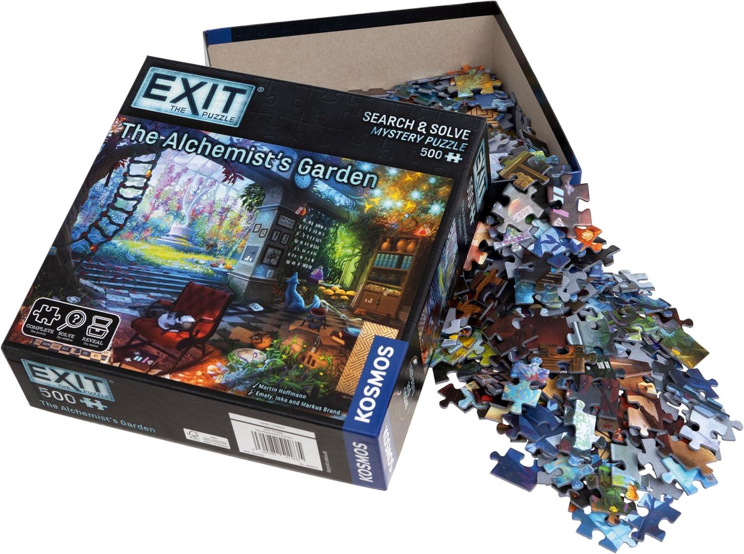 imageThames ampamp Kosmos EXIT Puzzle The Alchemists Garden Jeu dvasion pour adultes et enfants Dfi mystre de 500 pices 1 4 joueurs partir de 10 ans Puzzle stratgie pour soire de jeu en