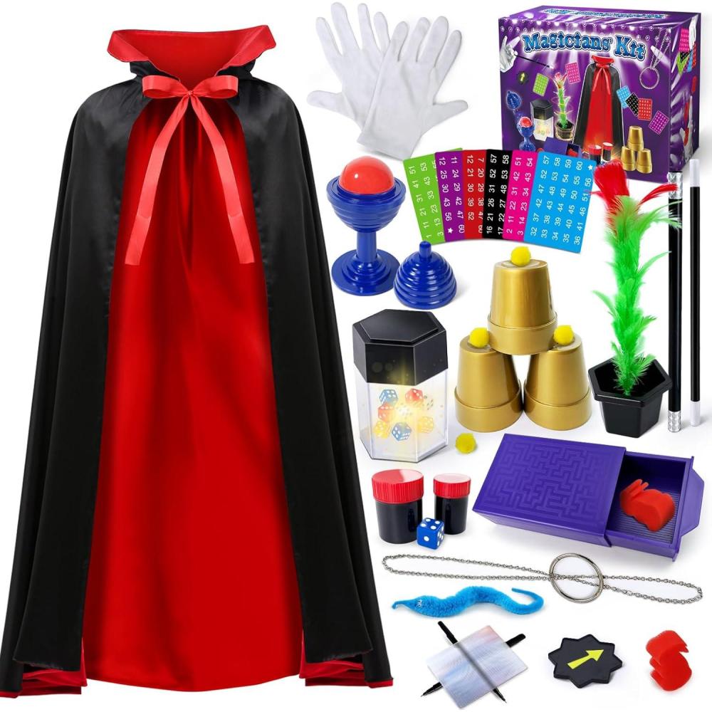 imageCoffret Magique Kit de Magie pour Enfants de 6  8 Ans Tours de Magie pour Enfants de 6 7 8 9 10 11 12 Ans15 Accessoires
