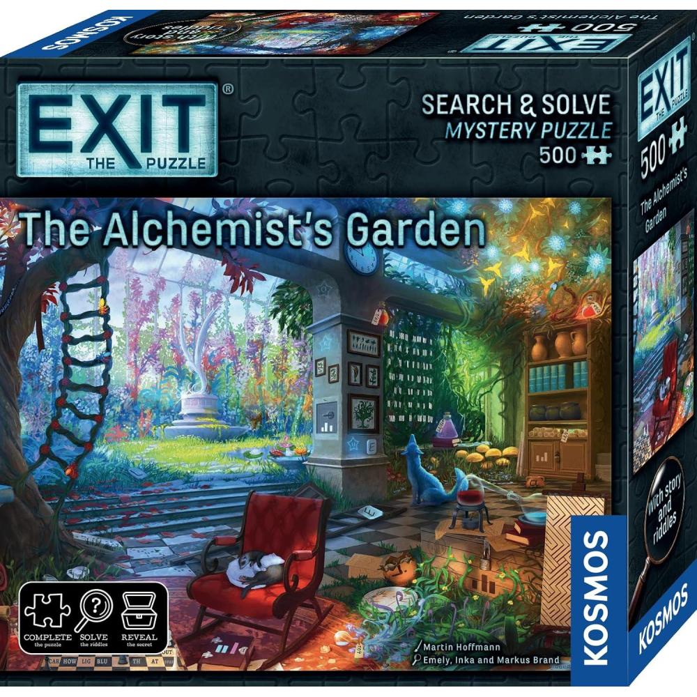 imageThames ampamp Kosmos EXIT Puzzle The Alchemists Garden Jeu dvasion pour adultes et enfants Dfi mystre de 500 pices 1 4 joueurs partir de 10 ans Puzzle stratgie pour soire de jeu en