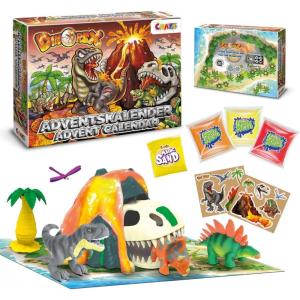 CRAZE Bob l&rsquo;Éponge Calendrier de l&rsquo;Avent Enfants, Jouets Calendrier de l&rsquo;Avent Garçons et Filles avec Jouets et Accessoires Bob l&rsquo;Éponge(Dino Set de jeu)