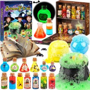 Kits de potions sorcier pour enfants, Mélange 20+ potions magiques fées avec un pot magique, Jouet artisanal cadeau créatif