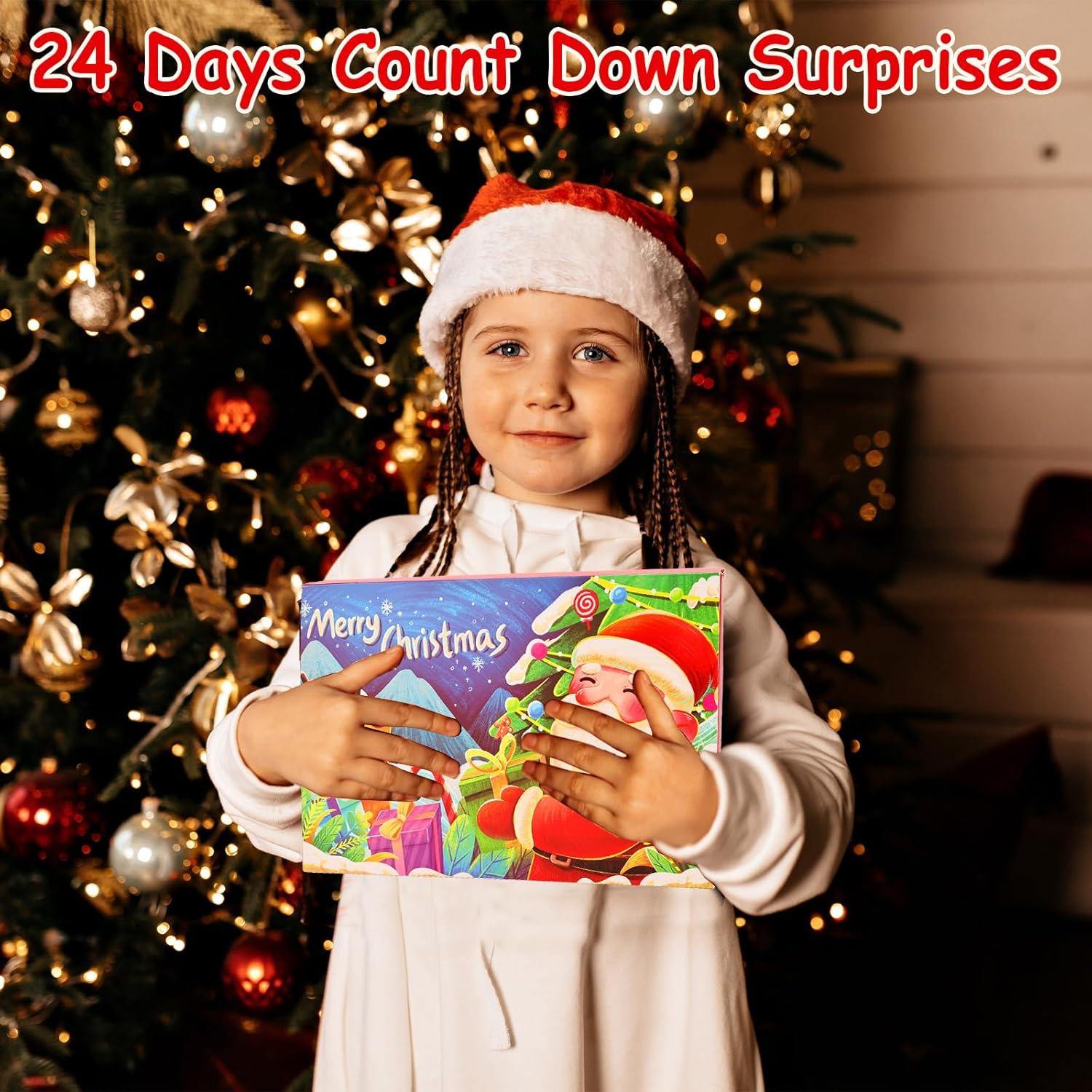 image2025 Calendrier de lAvent Calendrier de Compte Rebours de Nol Surprise Y Comprise 54 Pcs Vtements ampamp Accessoires de Poupe Robes Tenues Chaussures de Poupe etc Calendrier du Festival de Nol