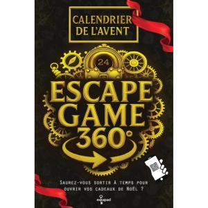 Calendrier de l’Avent Escape Game 360: 24 énigmes interactives et immersives en 360° – Livre Jeux pour adultes – Sortirez-vous à temps pour ouvrir vos cadeaux de Noël ?
