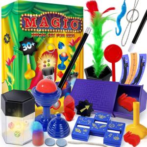 Heyzeibo Tours de Magie – Kit de Magie avec Baguette Magique et Instructions pour Les Enfants, Cadeau d&rsquo;anniversaire de Noël pour Les Enfants de 6 7 8 9 10 11 12 Ans