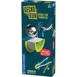 Thames & Kosmos Gecko Run – Pack d&rsquo;extension de trampoline Marble Run – Cascade supplémentaire pour jeu de démarrage vertical Marble Run ; installation rapide et sans désordre avec coussinets