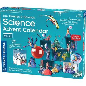 Calendrier de l&rsquo;Avent The Thames & Kosmos Science Vol 3 | 24 expériences quotidiennes STEM en chimie, biologie et physique, compte à rebours jusqu&rsquo;à la fête d&rsquo;hiver | Tradition familiale amusante et