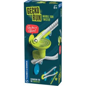 Gecko Run Marble Run Twister Pack d&rsquo;extension par Thames & Kosmos – Cascade supplémentaire pour jeu de démarrage vertical Marble Run ; installation rapide et sans désordre avec coussinets