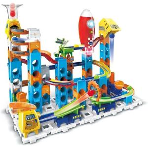 VTech – Marble Rush, Circuit à Billes Électronique Rocket Set Electronic M100E, Jeu de Construction, 79 Pièces, 10 Billes, Cadeau Enfant Dès 4 Ans – Contenu en Français(Unique)