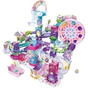 VTech – Marble Rush Fairy Garden Set M500E – Circuit à Billes Électronique à Construire, 90 Pièces et 6 Billes Pailletées – Jeu de Construction Créatif – Cadeau Enfant Dès 4 Ans – Contenu en Français