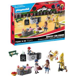 PLAYMOBIL 71348 Calendrier de l&rsquo;Avent – Arc-en-ciel, un univers de princesses et de magie- 24 fenêtres à ouvrir en attendant Noël, jouet avec décor pour enfants à partir de 4 ans(Playmobil 71344 Calendrier de l&rsquo;Avent Miraculous: Pique-nique à Paris)