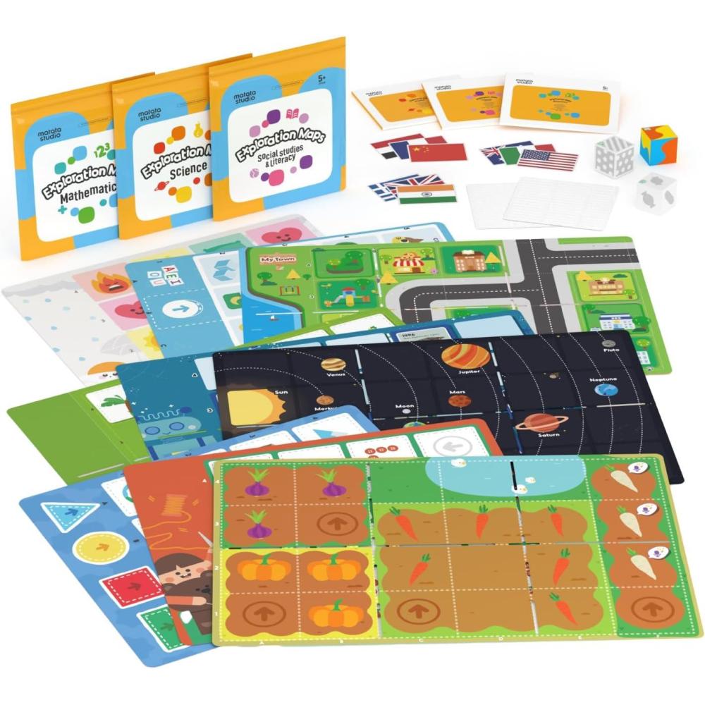 image:imageRobot Programmable Enfant 35 Ans TaleBot Pro Robots Jouets de Codage Intelligent pour lapprentissage prcoce de Programmation Kit Robot lectronique Interactif Jouets ducatifs STEMExploration Maps
