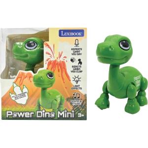 Lexibook – Powerman Jr. Robot Intelligent Qui lit dans Les pensées – Jouet pour garçons et Filles – Powerman Junior Danse Joue de la Musique Quiz Animaux karaoké programmable STEM Vert/Bleu – ROB20FR(Dinosaur _A)