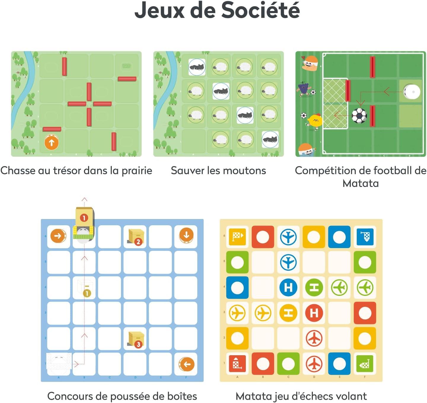 image:imageCoding Set Kit Jouet Robot Programmable pour Enfants partir de 4 Ans Robot de Codage lectronique Interactif Jouet dapprentissage STEM Cadeau de Rentre Scolaire pour Enfants de 410Bote de Jeu