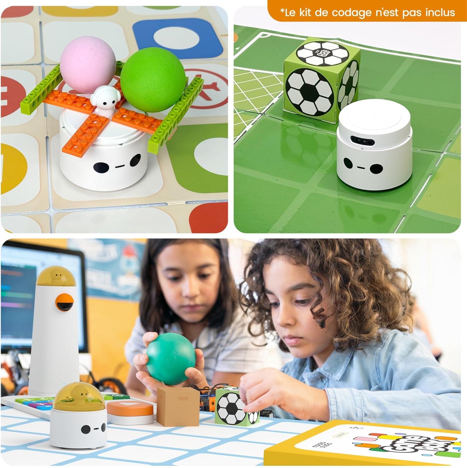 image:imageCoding Set Kit Jouet Robot Programmable pour Enfants partir de 4 Ans Robot de Codage lectronique Interactif Jouet dapprentissage STEM Cadeau de Rentre Scolaire pour Enfants de 410Bote de Jeu