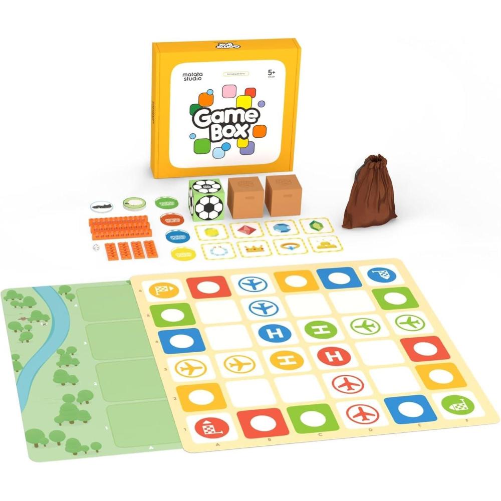 image:imageCoding Set Kit Jouet Robot Programmable pour Enfants partir de 4 Ans Robot de Codage lectronique Interactif Jouet dapprentissage STEM Cadeau de Rentre Scolaire pour Enfants de 410Bote de Jeu