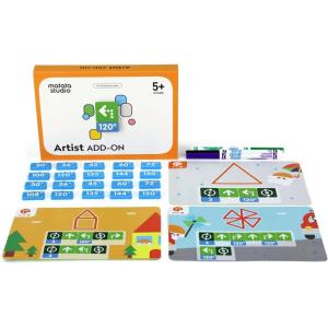 Coding Set Kit Jouet Robot Programmable pour Enfants à partir de 4 Ans Robot de Codage Électronique Interactif Jouet d&rsquo;apprentissage STEM Cadeau de Rentrée Scolaire pour Enfants de 4-10(Extension Artiste)