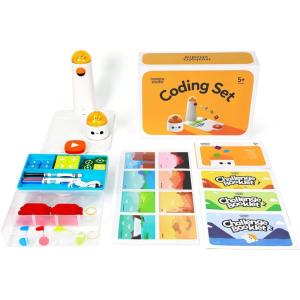 Coding Set Kit Jouet Robot Programmable pour Enfants à partir de 4 Ans Robot de Codage Électronique Interactif Jouet d&rsquo;apprentissage STEM Cadeau de Rentrée Scolaire pour Enfants de 4-10(Kit de Codage)